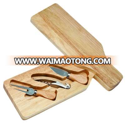 Wine & Cheese Set with Wine Bottle Shape Cutting Board